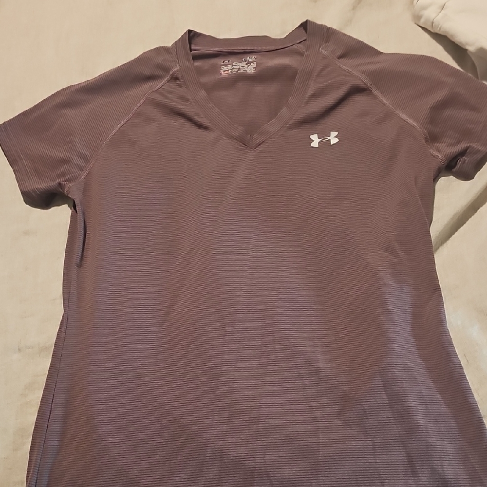 Under Armour Plum V-Neck Tee